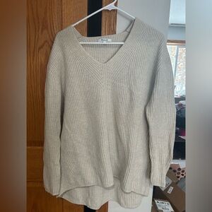 Madewell V-Neck Cream Sweater